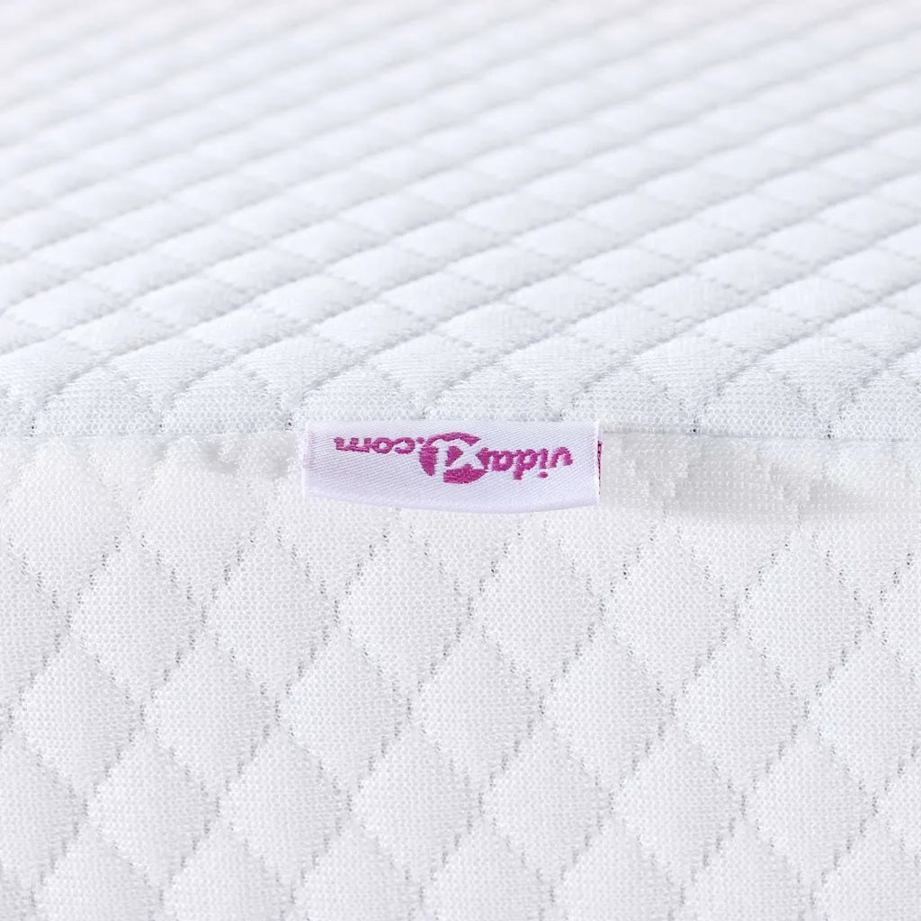Topper per materasso Bianco 90 x 190 cm Tessuto Jacquard 4106233