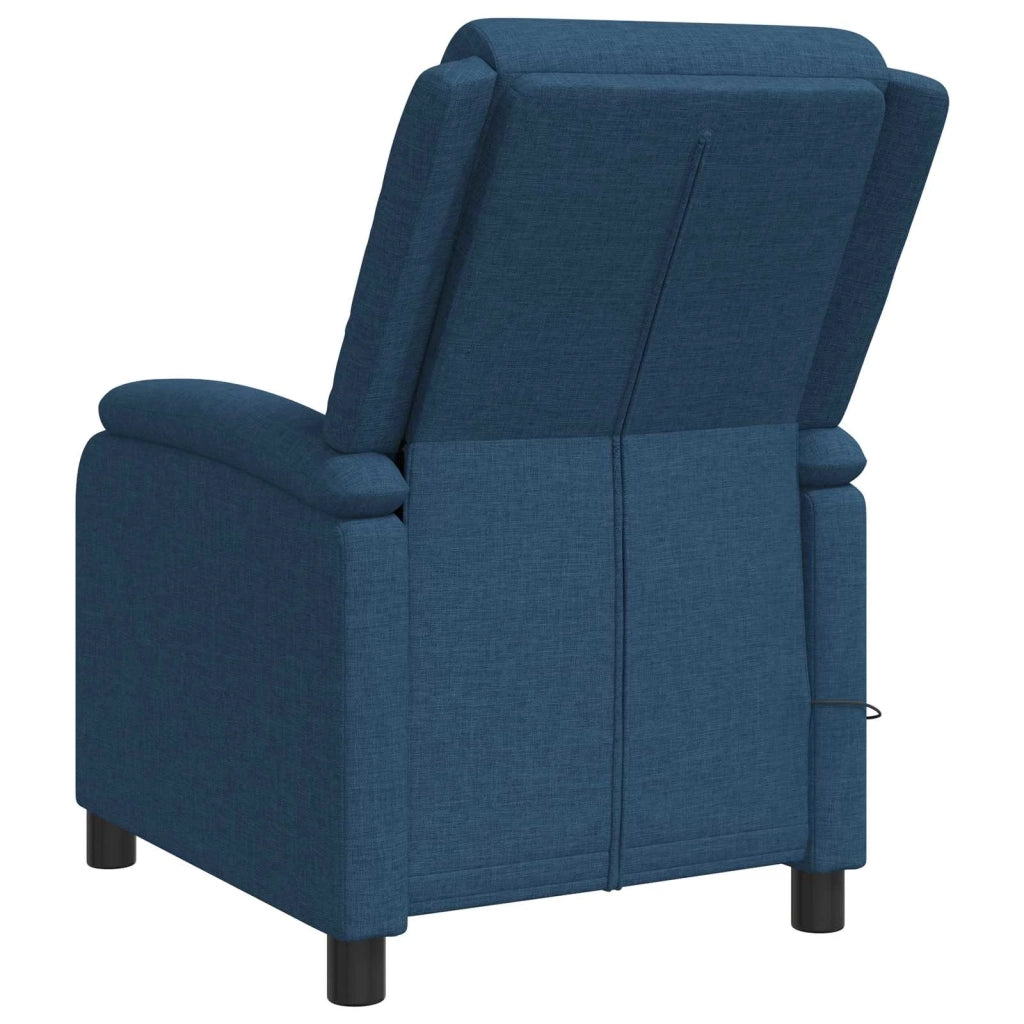 Poltrona Massaggiante Blu Tessuto 42034877