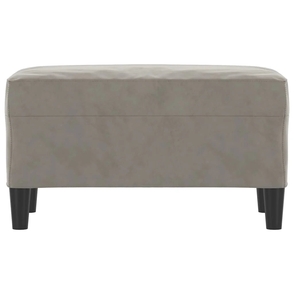 Panca 70 x 35 x 41 cm velluto grigio chiaro 02_0010524
