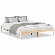 Letto matrimoniale | Letto per adulti | Letto Extra Lungo senza Materasso 140x210 cm in Legno di Pino