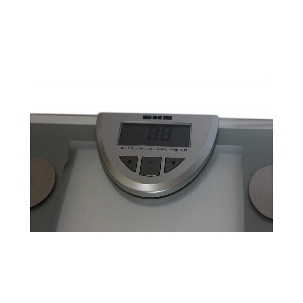 Trade Shop - Bilancia Pesa Persone Pesapersone Digitale Elettronica In Vetro Quadrata 150kg -