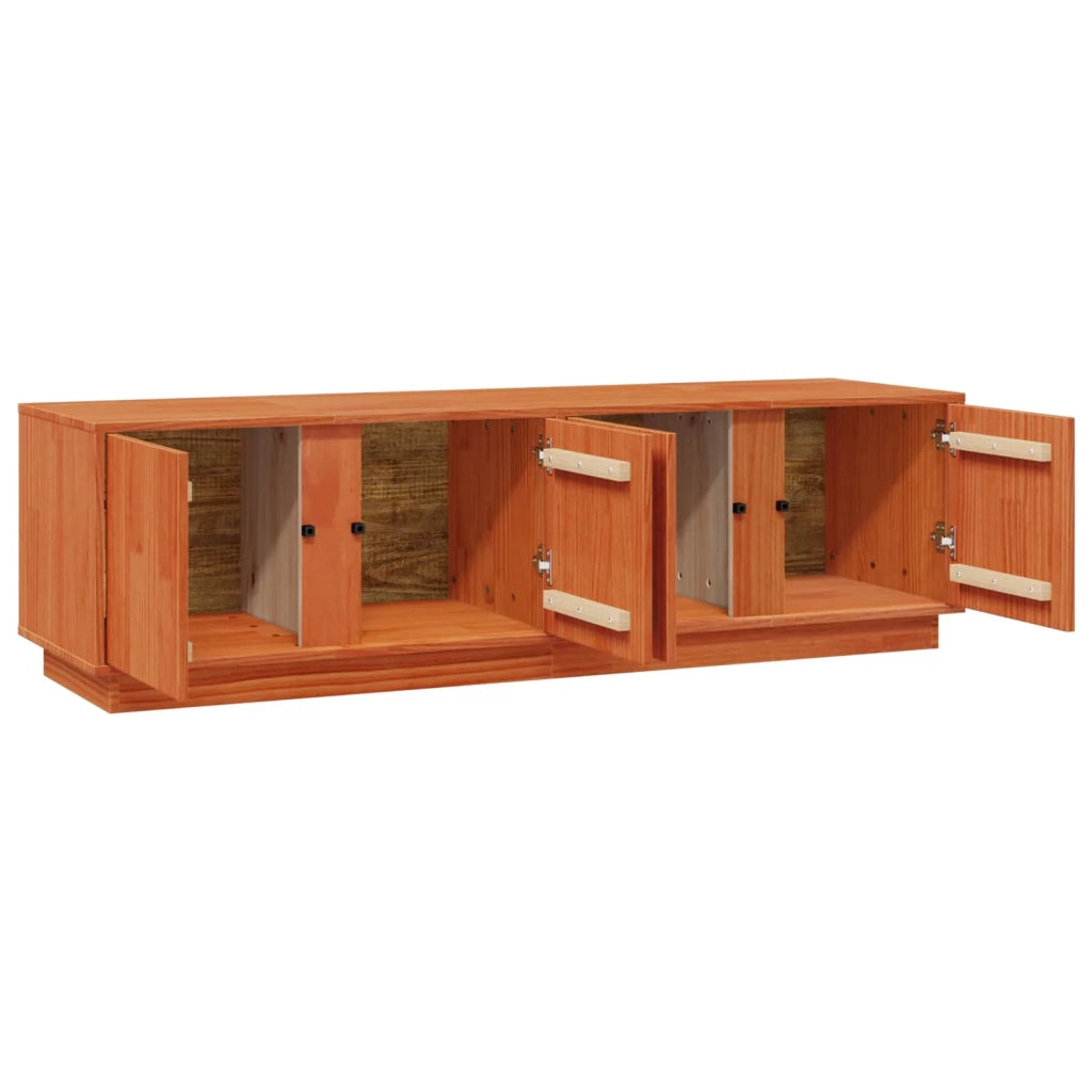Mobile TV | Armadietto TV | Mobile Porta TV Marrone Cera 140 x 40 x 40 cm Legno di pino massiccio