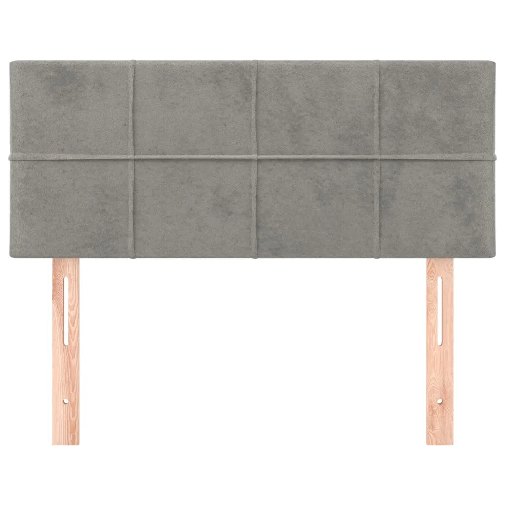 Testiera | Testata Grigio Chiaro 80x5x78/88 cm in Velluto