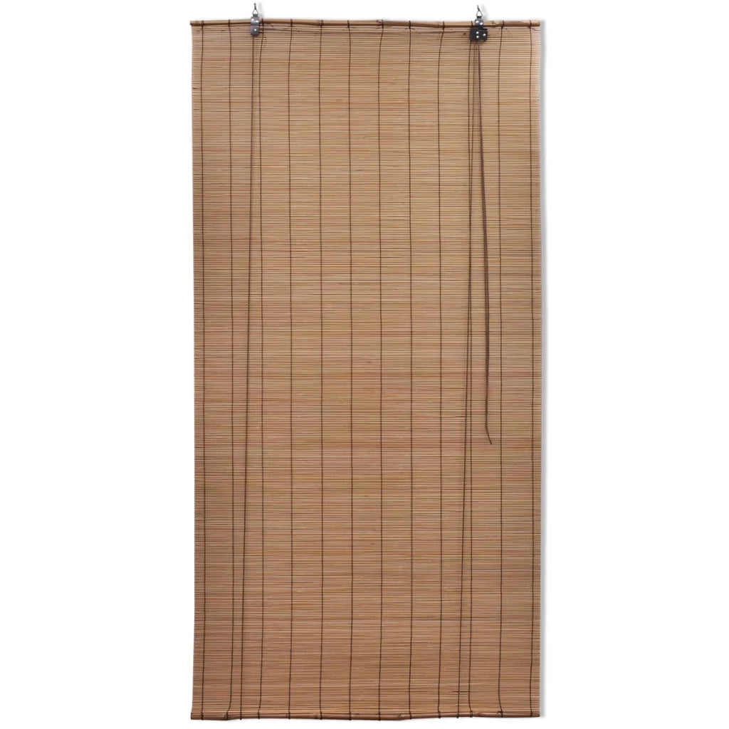 Tenda a rullo in bambù marrone 120 x 160 cm tenda per finestra persiana per la privacy 4102147/2