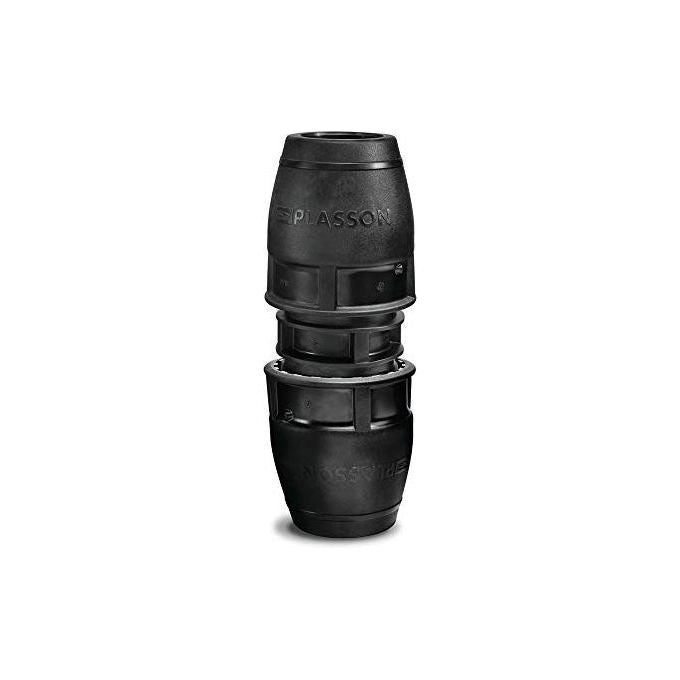 Plasson 7609832 Slide N' Seal Accoppiatore Universale Antiscivolo 31-35 mm per Tubi in Rame PVC PEAD PP colore Nero