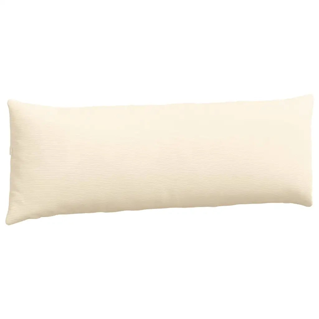 Cuscini da Divano 2 pcs Crema 120 x 40 cm Tessuto in Cords 42013819