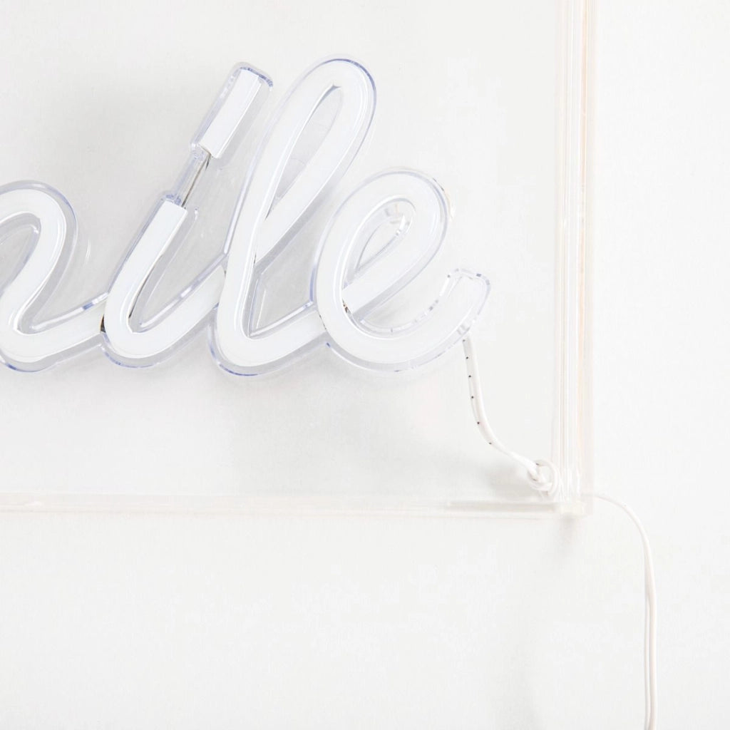 Applique Neon Smile LED rosa plastica Zuma Line