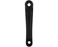 Manubrio a Crank 170mm in Alluminio - Accessorio per Bicicletta - Lato Sinistro - Sostituzione - Nero/Quadro di Fissaggio - Leggero e Duraturo - Manubrio per Bicicletta