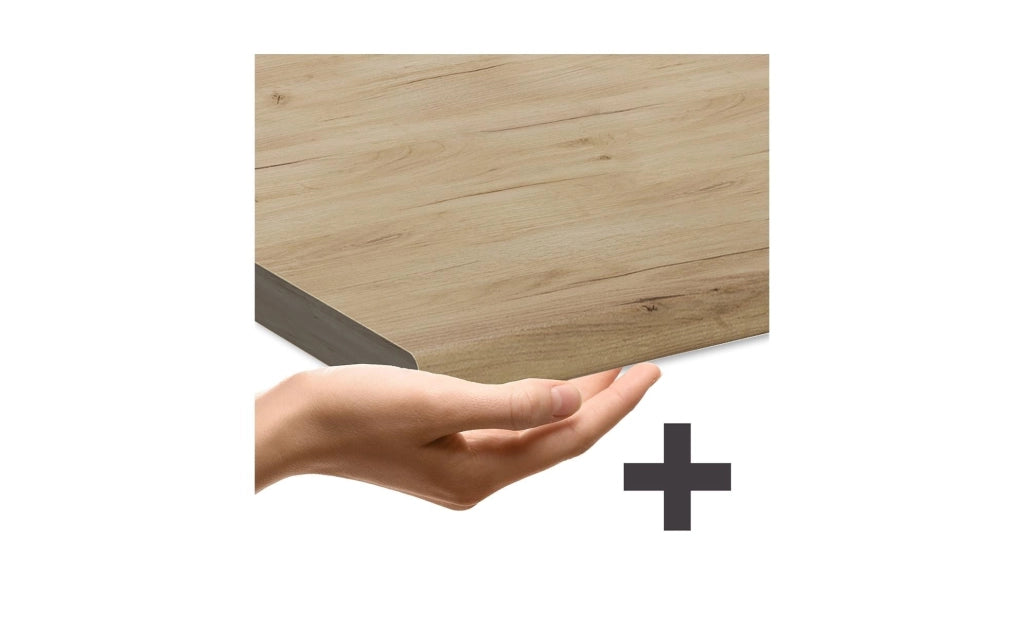 Vicco Mobiletto base per cucina Antracite casa di campagna 40 cm con cassetti, PL Rovere