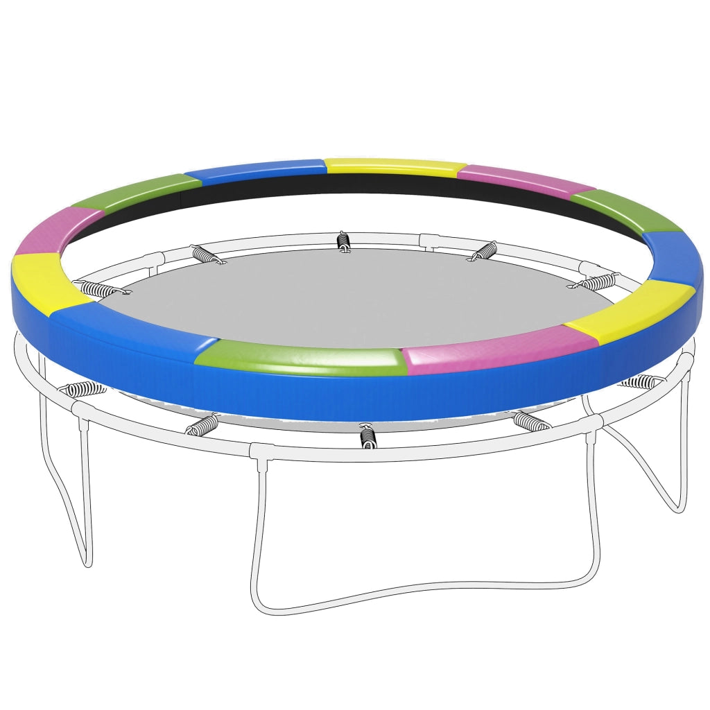 Copertura Tappeto Elastico ?366x30 cm Pieghevole e Portatile, in Plastica, PE e Schiuma, Multicolore