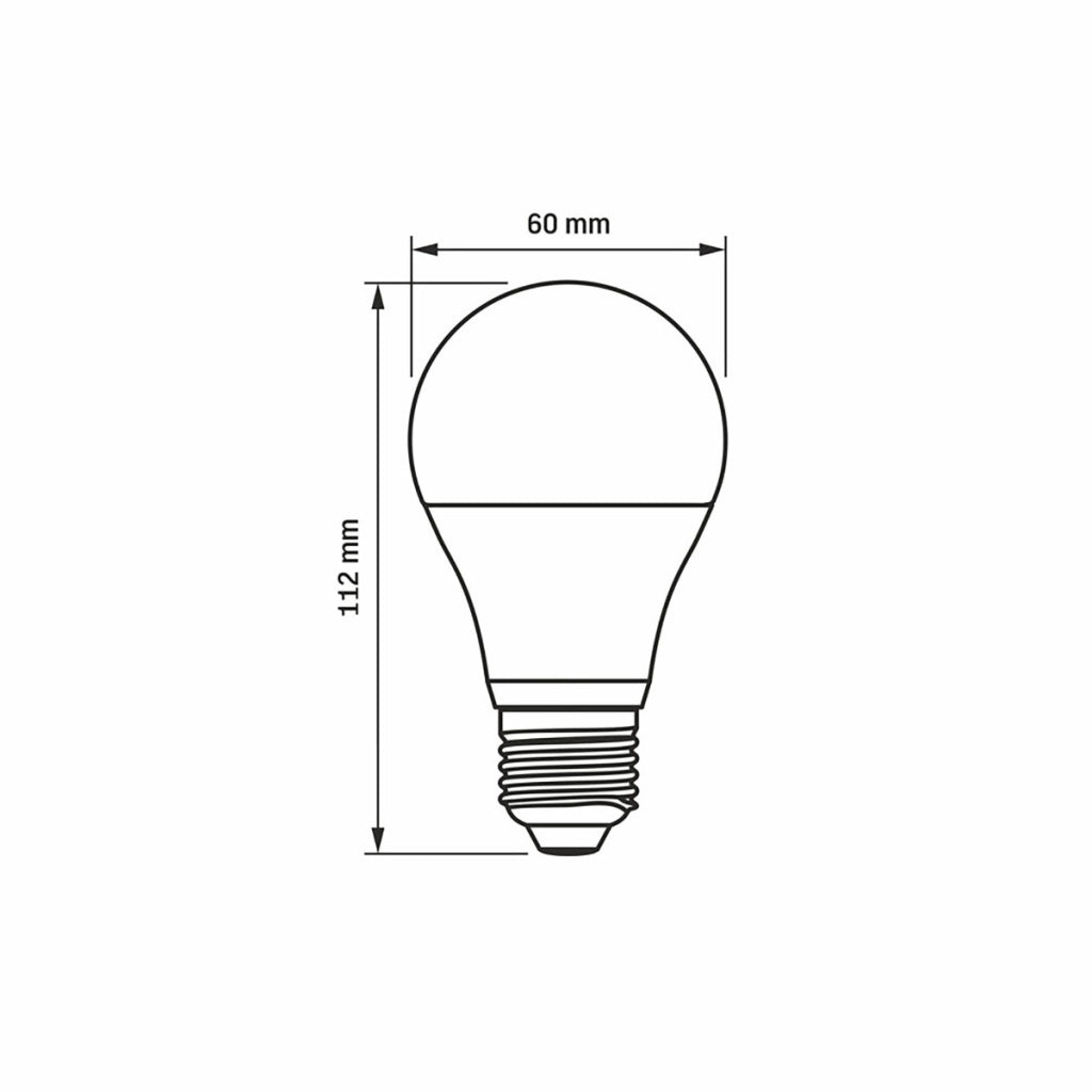Lampadina LED A60 10W E27 6000K 960lm luce fredda Videx