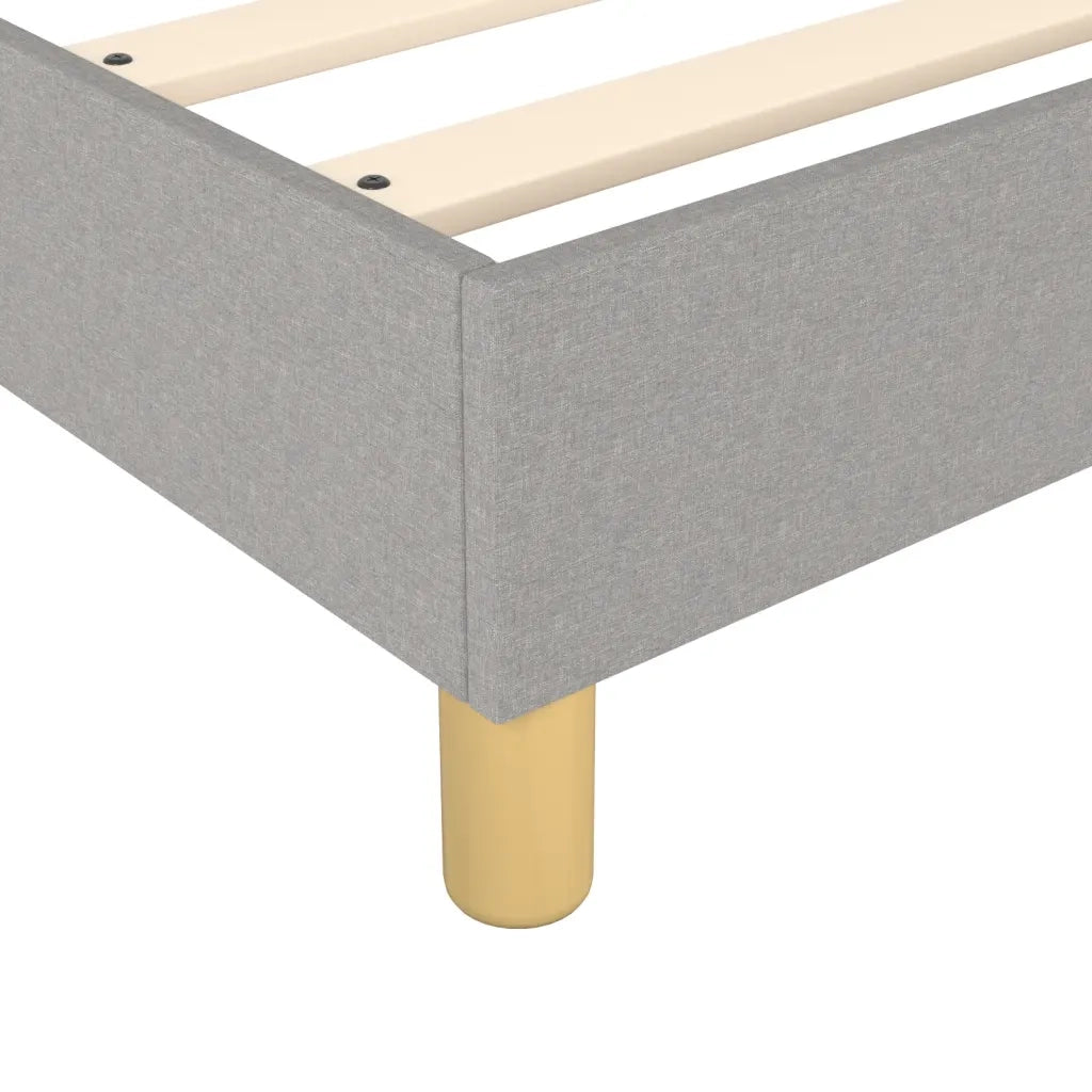 Struttura Letto a Rete a Molle Grigio Chiaro 140x190 cm Tessuto