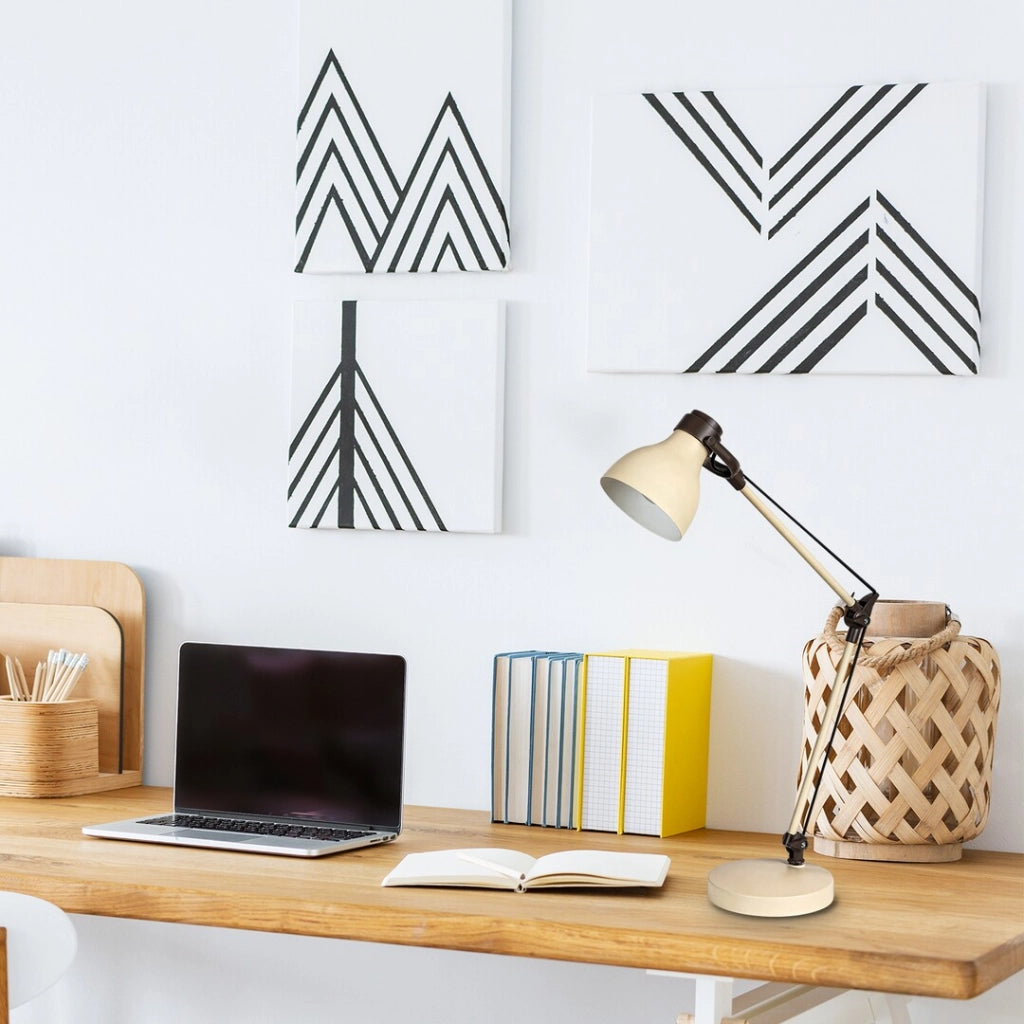 Lampada da tavolo Carter beige metallo E14 11W Rabalux