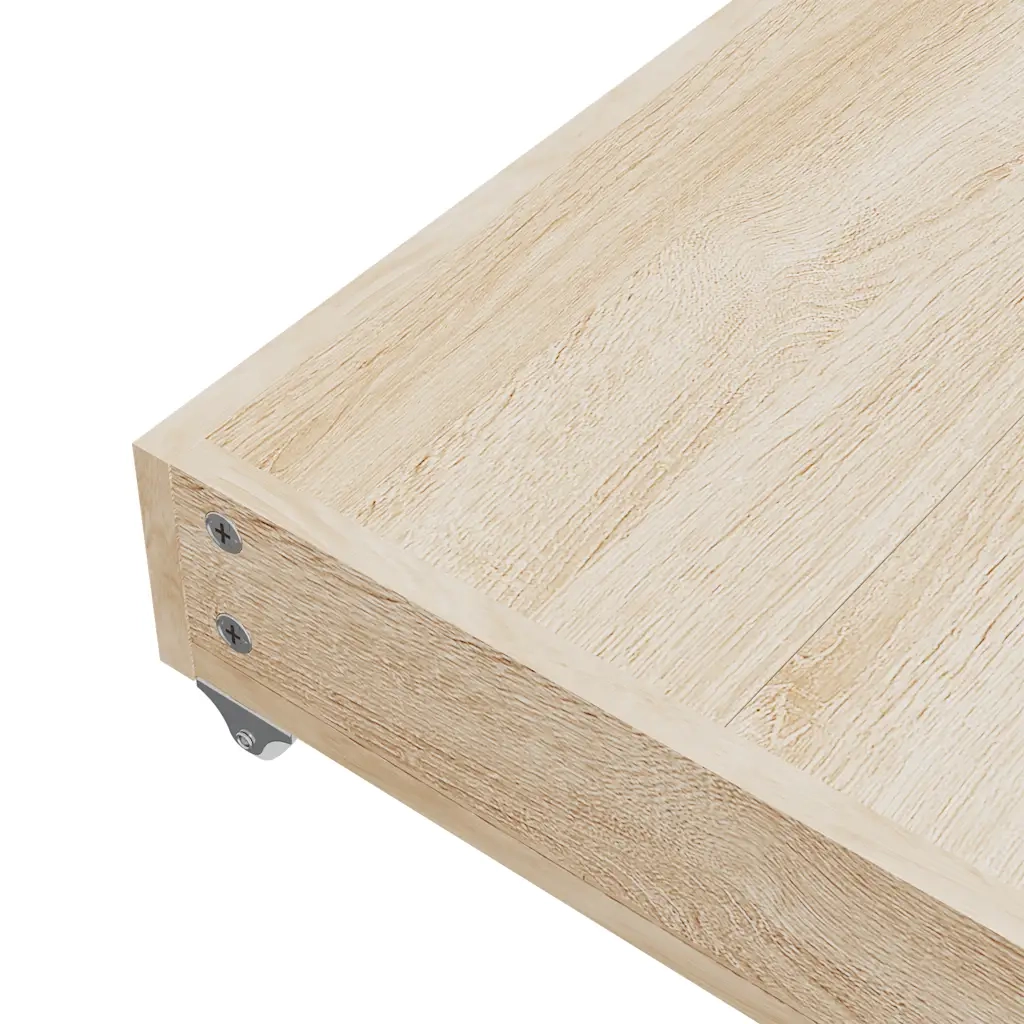 Cassetti da Letto 2pz Gialli in Legno Multistrato e Velluto 833921