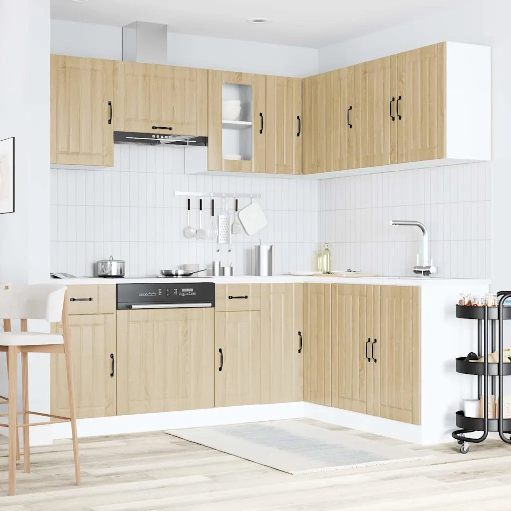Set Mobili da Cucina 11 pz Lucca Rovere Sonoma in Truciolato 3314954