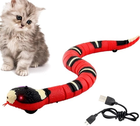 Giocattolo per gatto elettrico - Interattivo - Animato - Sicuro - Plastico 40*4*3 cm
