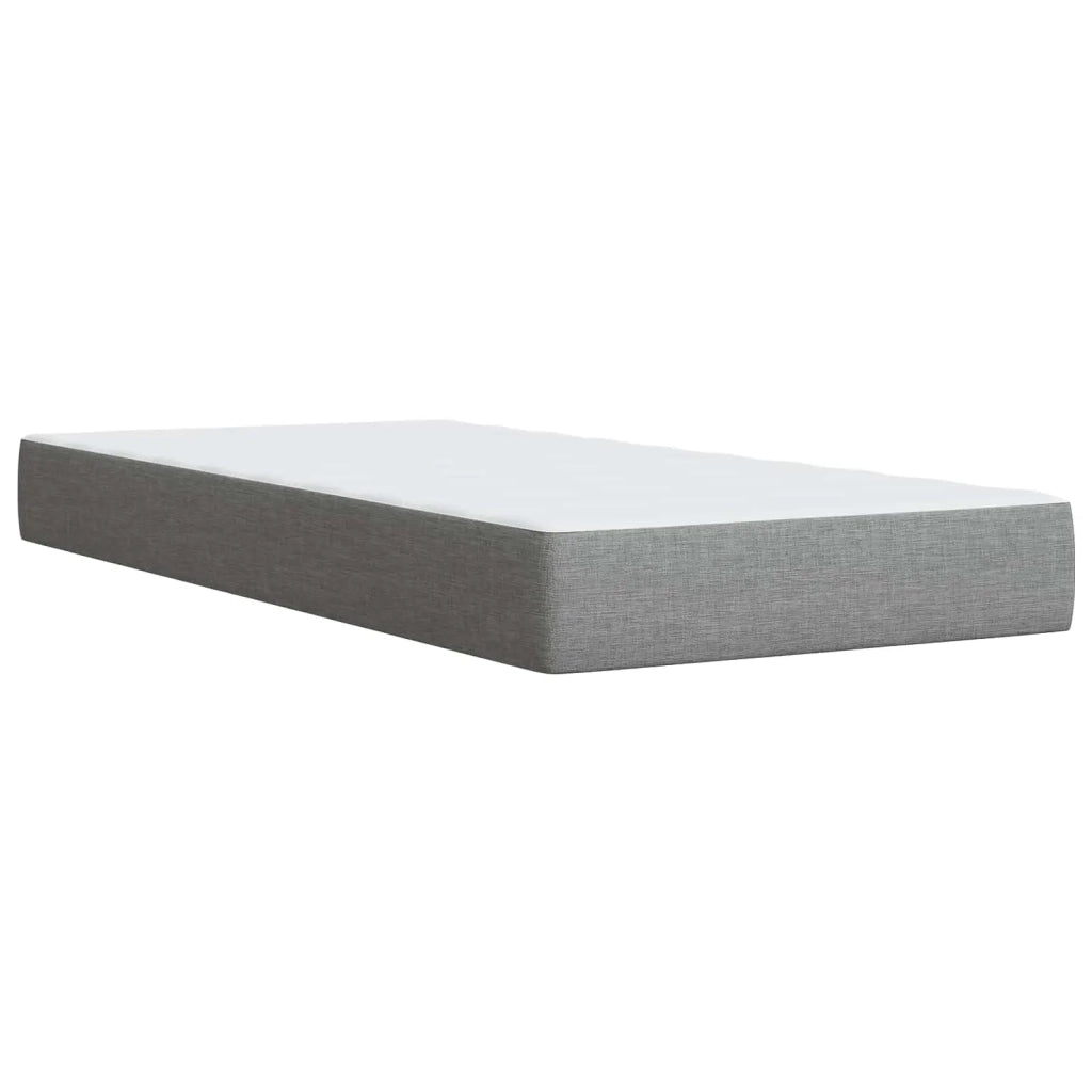 Letto box spring con materasso Grigio Chiaro 90 x 190 cm 3450846