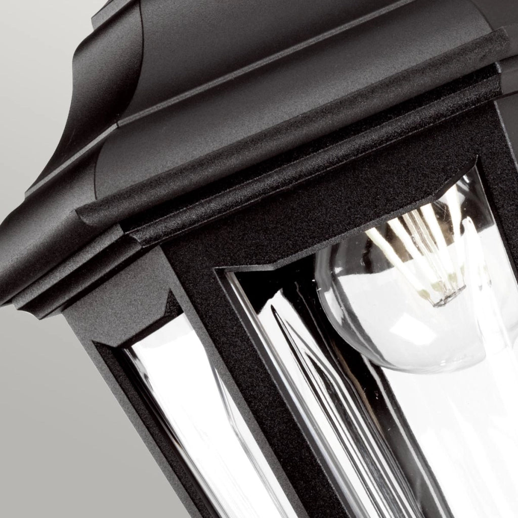 Applique esterna classica nera E27 60W Kinsale Elstead