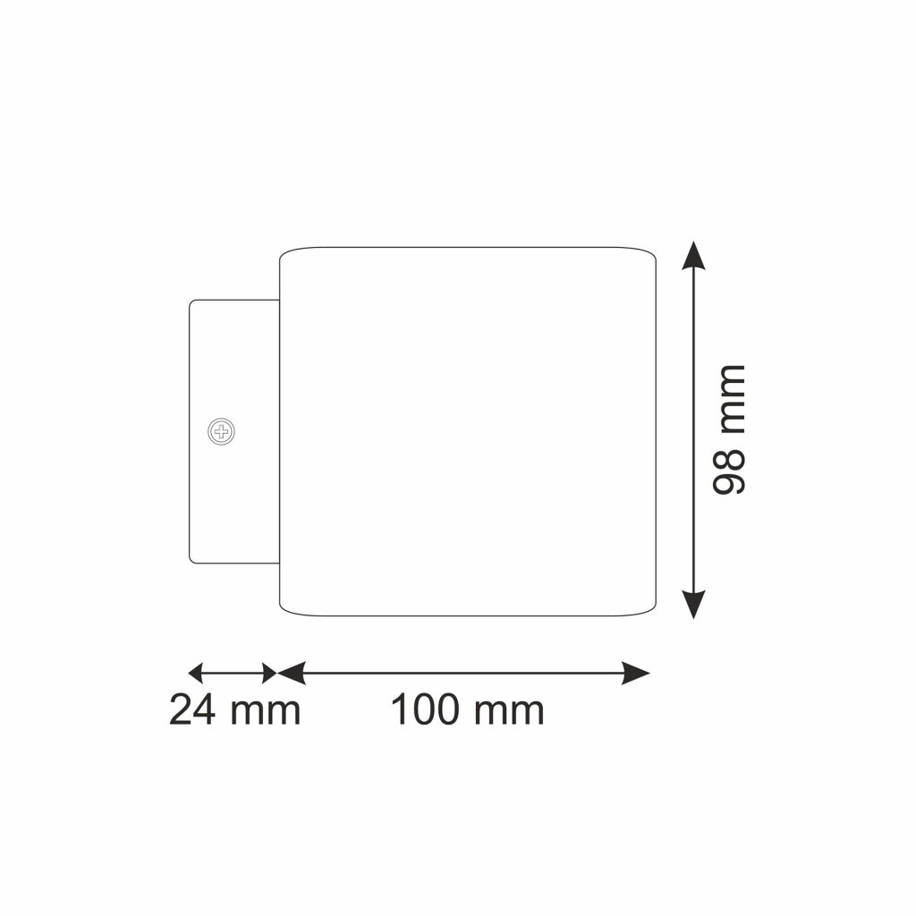 Applique 1 luce G9 argento spazzolato IZAR 314017 Polux