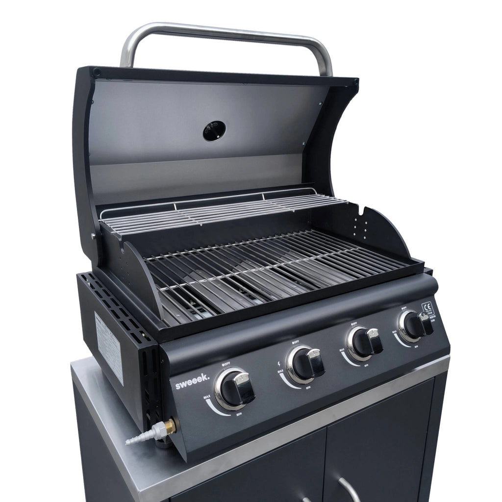 Barbecue a gas 4 bruciatori, da posare su mobile sweeek.