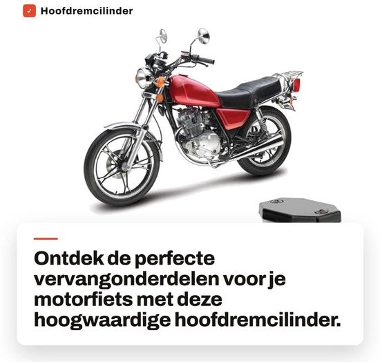 Cilindro di freno principale - Nuovo di fabbrica - Ricambi originali - Resistente alla ruggine - Installazione facile - Adatto per GS125/GN125/GN250/GS250 - Materiale di alta qualità - Cilindro di freno