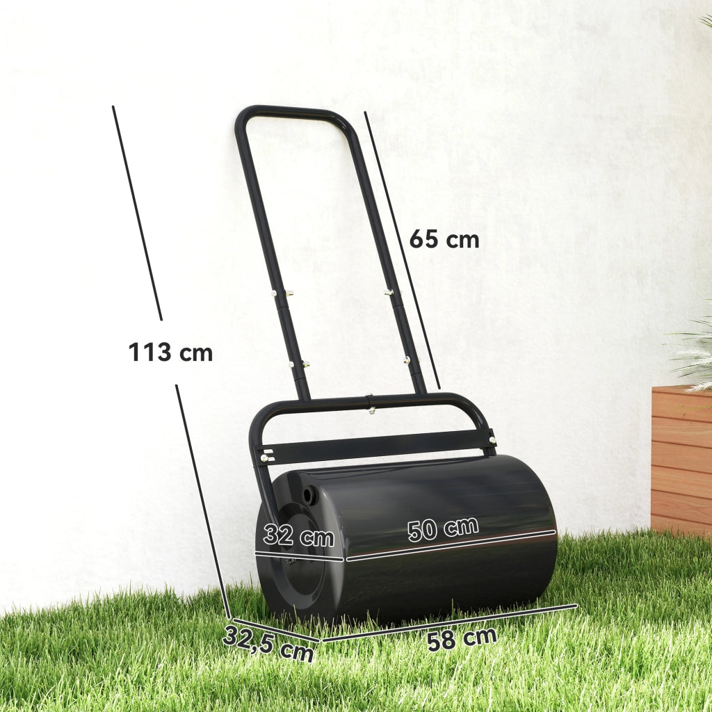 Rullo per Prato 38L con Manico a U ¨C Minimal ¨C Nero