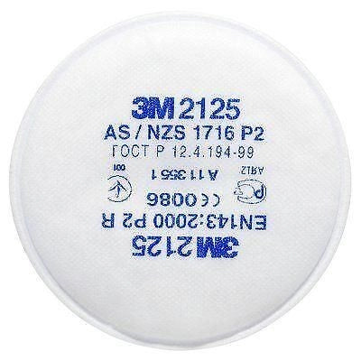 3M 2125 Filtri Antiparticolato Classe P2 R Serie 2000 Connessione a Baionetta Confezione 2 Pezzi