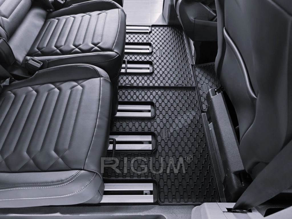 Tappeti in gomma Seconda Fila per Ford Tourneo Custom 8 posti dal 2024-