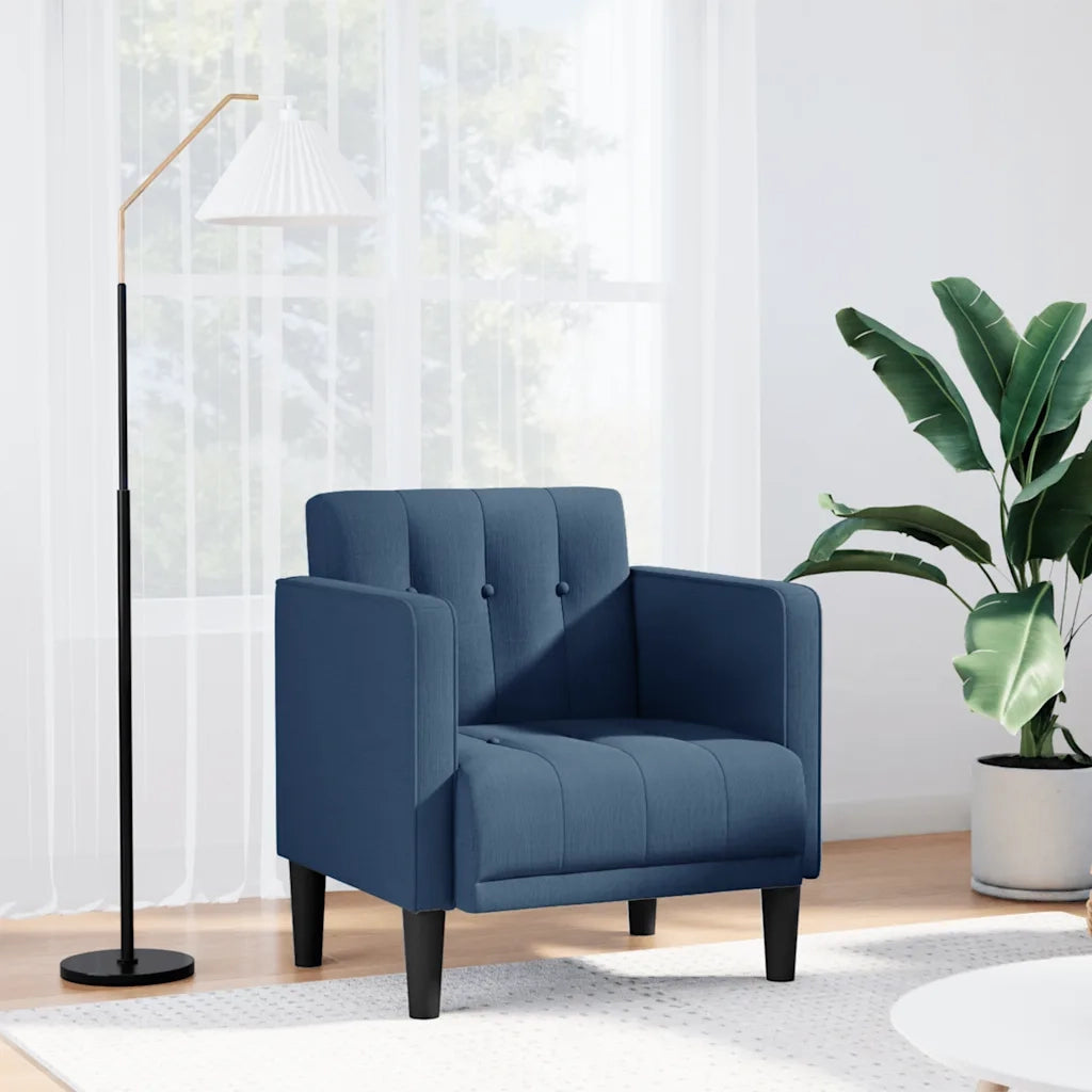 Divano Sedia con Braccioli Blu 53 cm in Tessuto 4100549