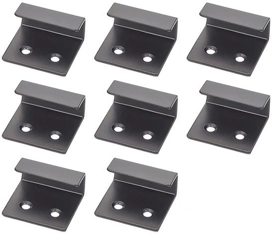 Sistema di appoggio per tegoli 8 pezzi - Acciaio inossidabile - Hanger per parete - Sistema di appoggio per tegoli - Alta capacità di carico 10 kg - Progetto sicuro - Hanger di appoggio