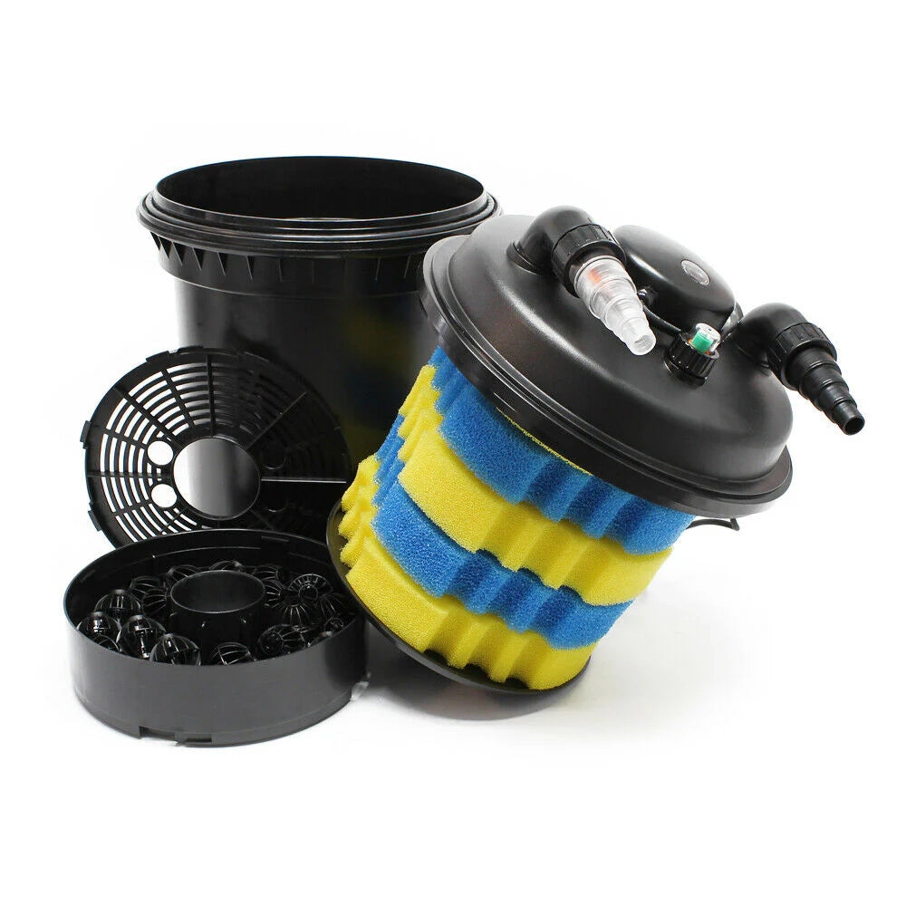 Kit per laghetto da 12000 litri luce UVC da 11 watt pompa da 3600 l/h tubo da 5 m kit di filtrazione 16_0001955
