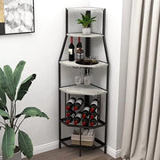 Scaffale a muro con 5 pannelli - Design spaziale con supporto vetrato