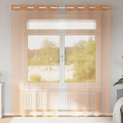 Tende in Voile con Occhielli 2 pz Terracotta 4102139