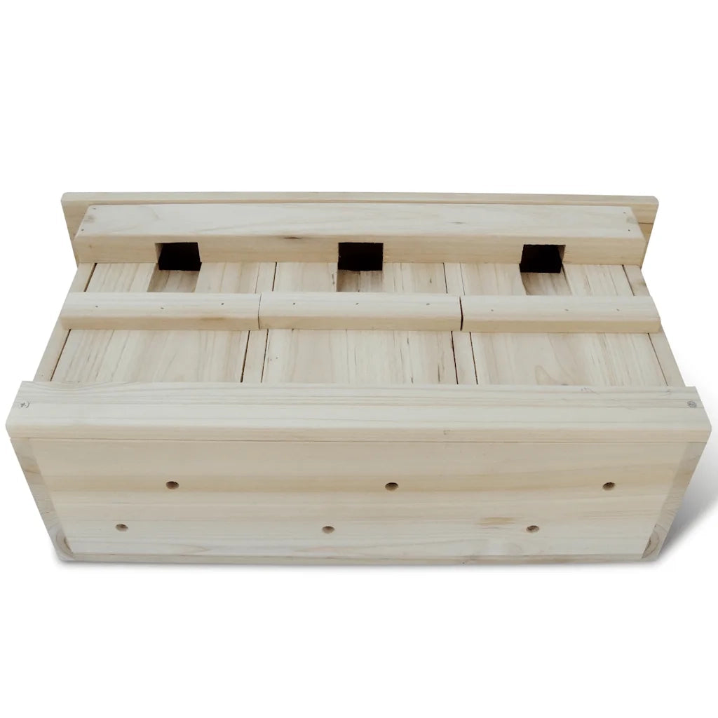 Casette per gli Uccelli 2 pz in Legno 44x15,5x21,5 cm CFW5836705