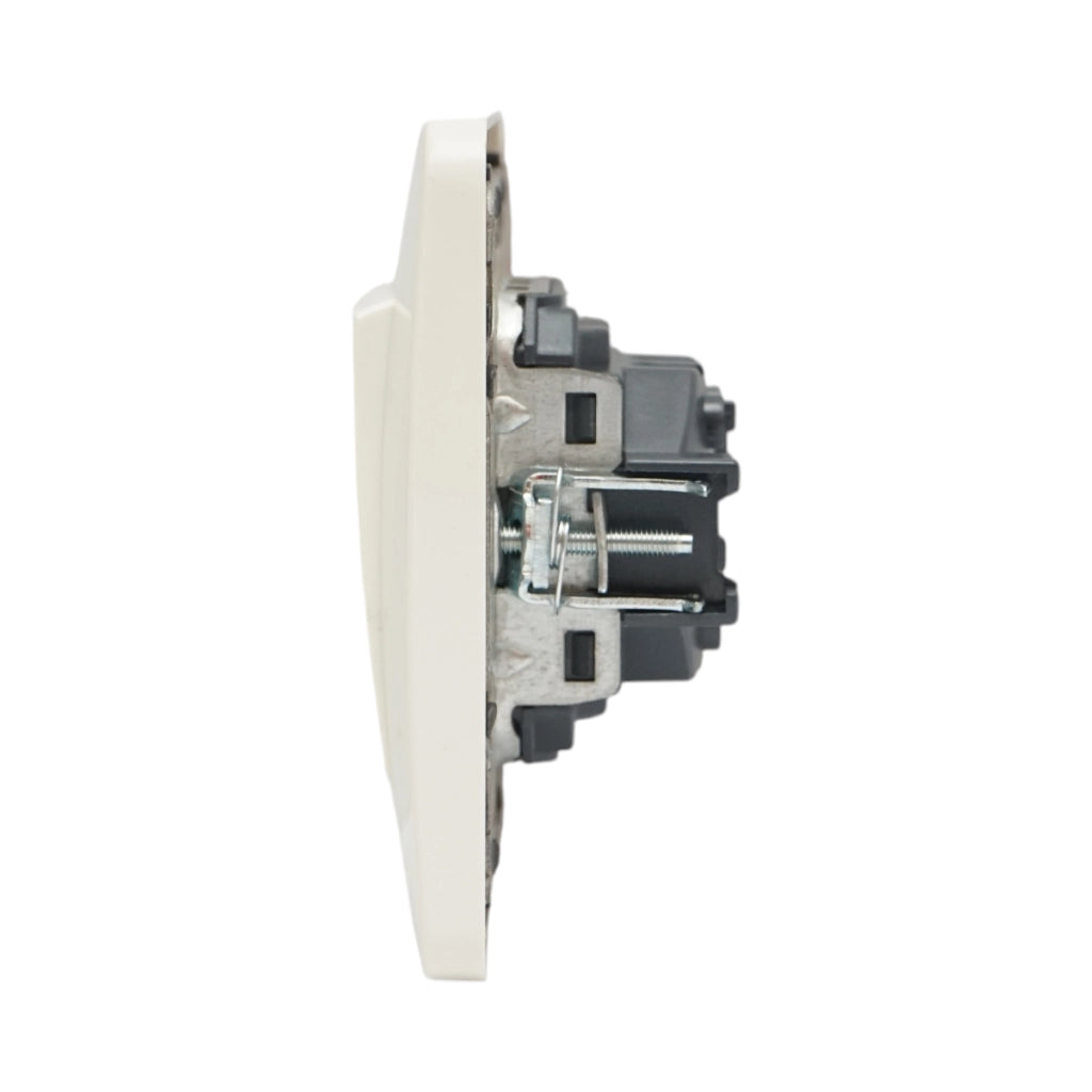 Interruttore da incasso per scale bianco 220V, 10AX, PC 80x80mm