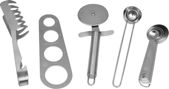 Set di utensili per pasta in acciaio inossidabile da 5 pezzi