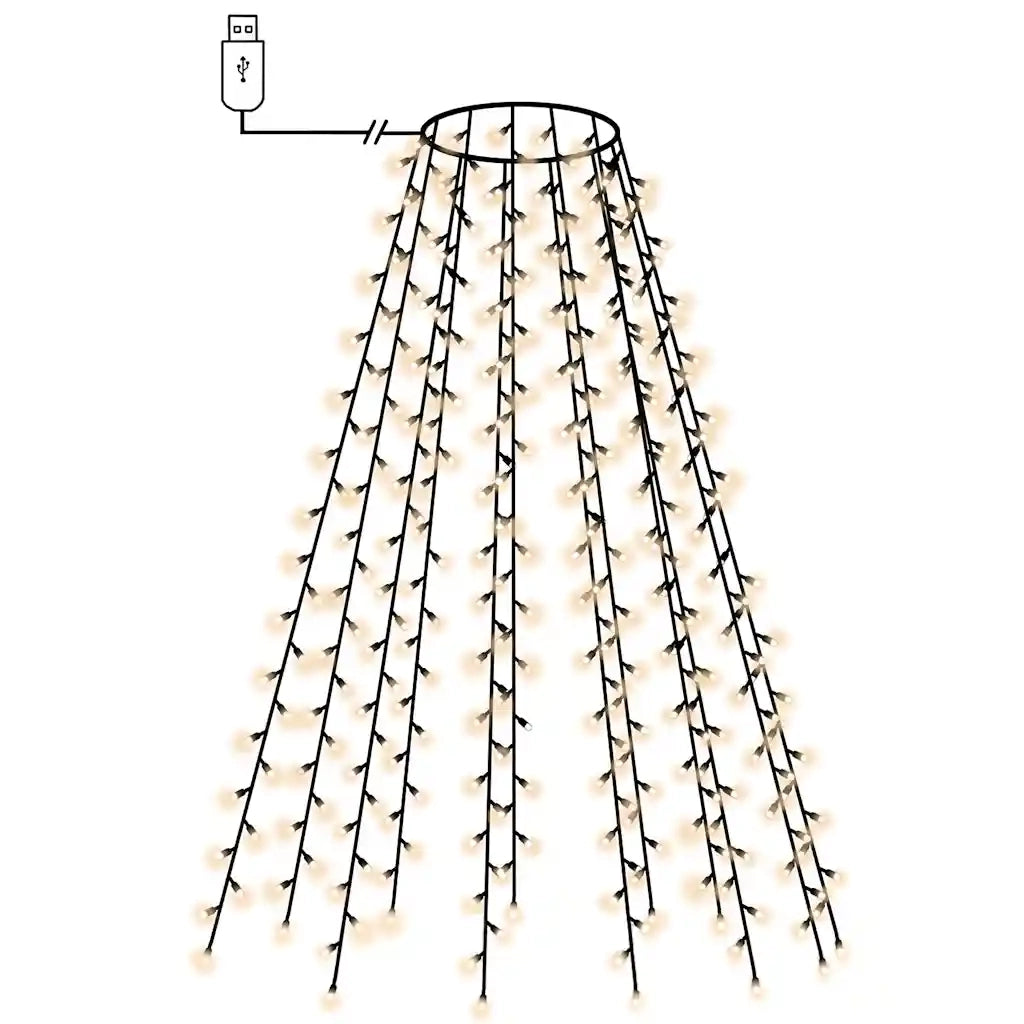 Luci per Albero di Natale con 180 LED 180 cm 50699