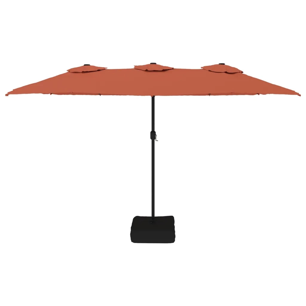 Ombrellone a Doppia Testa Terracotta 449x265 cm 362950