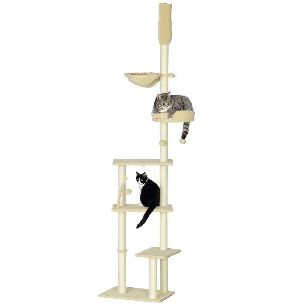 Albero per gatti ¨C Minimal ¨C Beige 230-250 cm