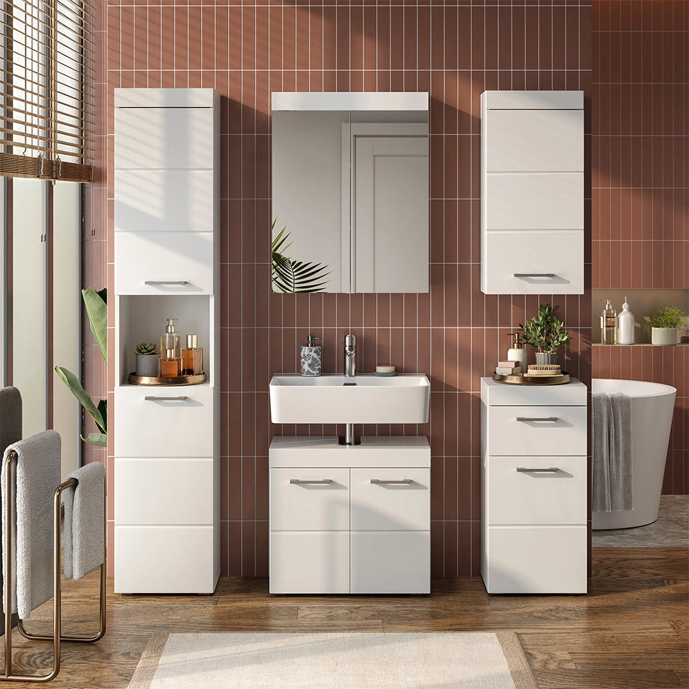 Vicco Set mobili bagno Bianco 2 parti