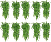 Set di 10 piante artificiali verdi per interni - Varene e klimpiantane da appendere