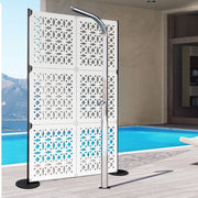 PLENITUDE - Pannello in PVC traforato - Parasole Misura: 73x73 cm, Colore: bianco