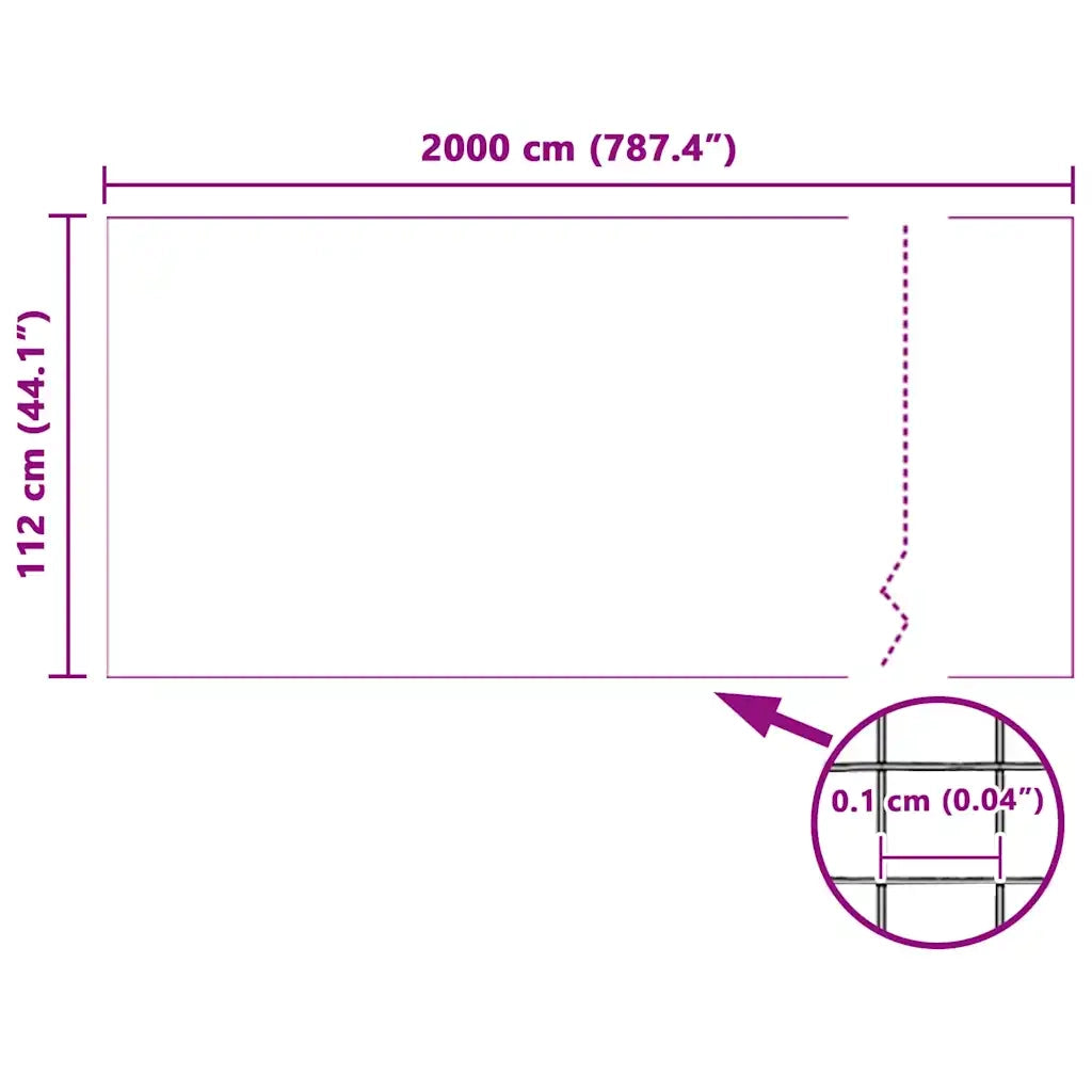 Zanzariera a rete Bianco 112 x 2000 cm Fibra di vetro 42001912