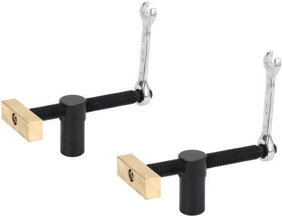 Fermo Blocco per Legno - Fermo per Lavorazione del Legno - Acciaio Inox - Fermo Blocco a Blocco - Fermo per Angolo - Adatto per Fori 19/20MM - Fermo a Gancio