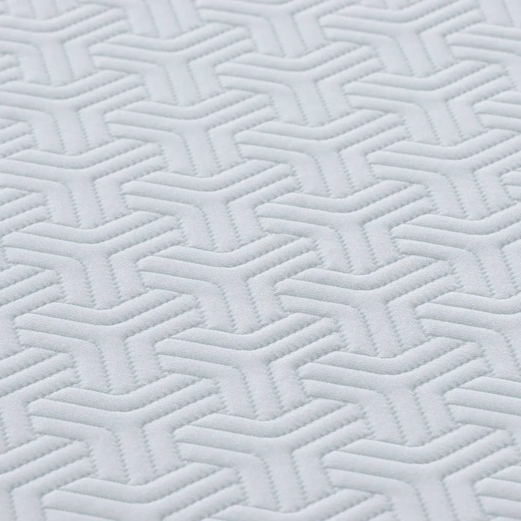 Materasso Bianco e Grigio 100 x 200 cm Tessuto Jacquard 4106363