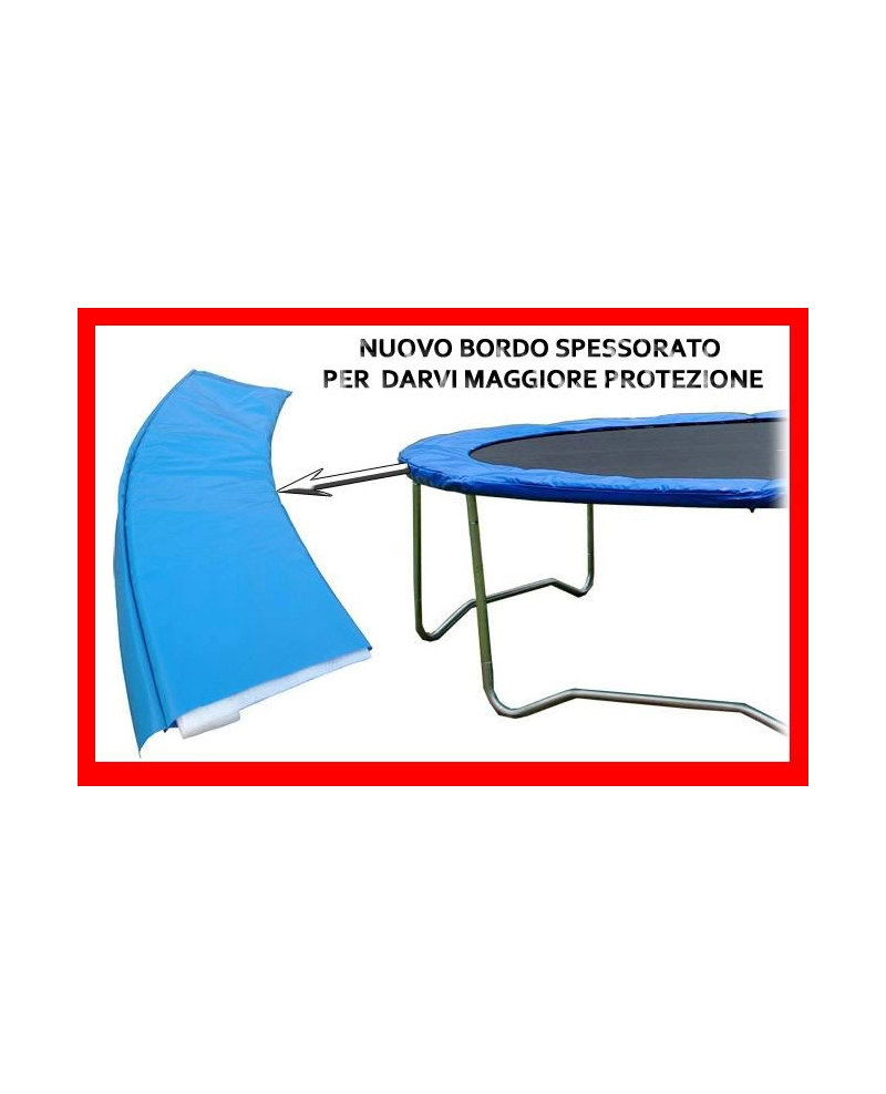 Trampolino elastico 430 cm completo di rete e scaletta Sicorage Ellyse