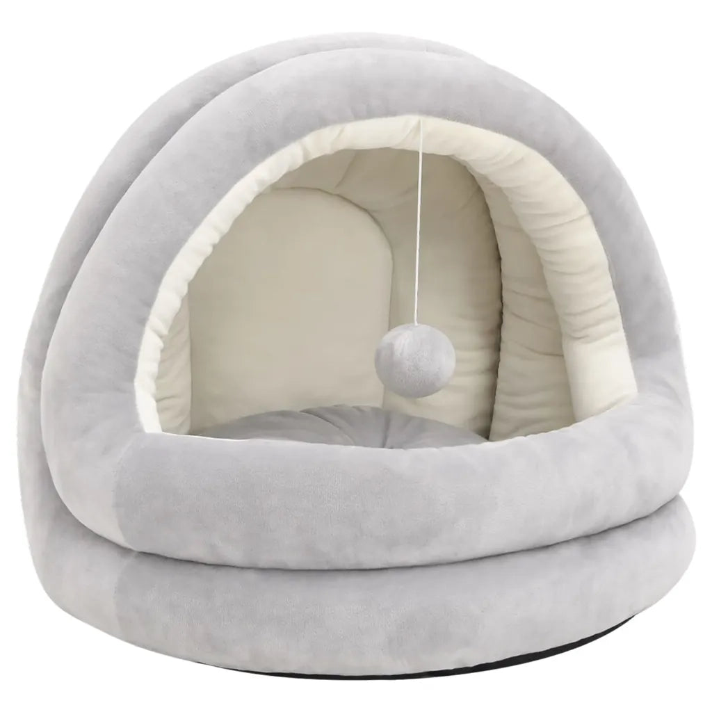 Letto per Gatti 40x40x35 cm Grigio e Crema CFW8207655