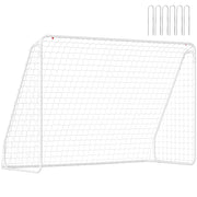 Porta da Calcio ¨C Xylo ¨C 301x120x200 cm Metallo Bianco con Rete PE