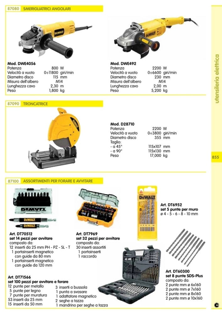 1cf dewalt set 8 punte sds mod. dt60300 cod:ferx.82848