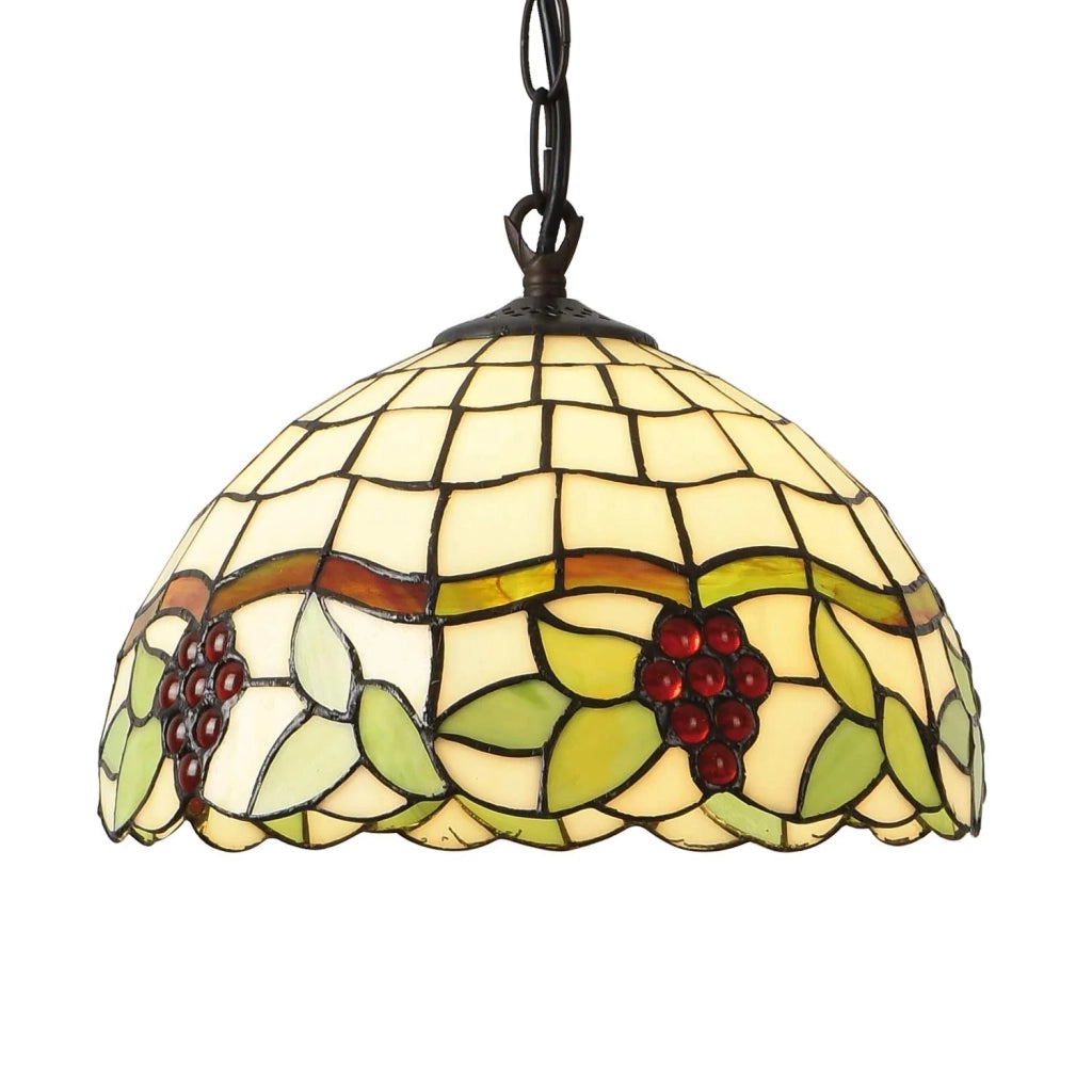 LÚZETE - LAMPADA DA SOFFITTO A 1 LUCE 30 CM TIFFANY GRAPE